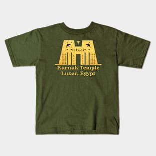 F&B Printer- Ancient Karnak Temple: Luxor, Egypt Kids T-Shirt